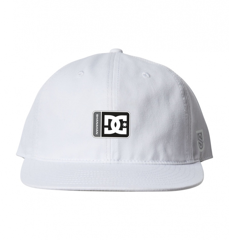 White DC Shoes Shanahan - Strapback Cap | 168WYXMZP