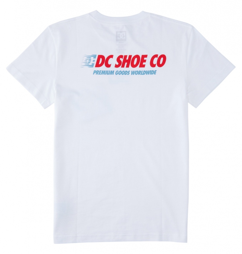 White DC Shoes Wholesale - T-Shirt | 861ZLRHYI