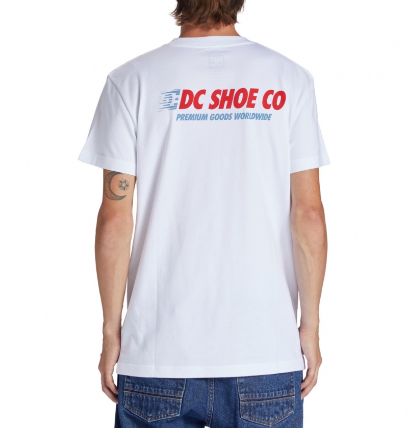 White DC Shoes Wholesale - T-Shirt | 861ZLRHYI