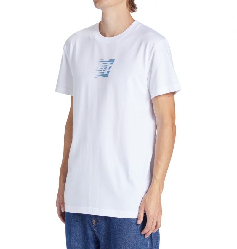 White DC Shoes Wholesale - T-Shirt | 861ZLRHYI