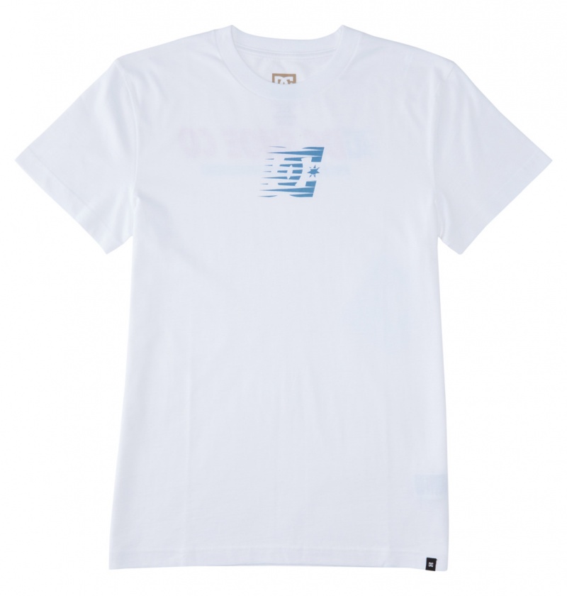 White DC Shoes Wholesale - T-Shirt | 861ZLRHYI