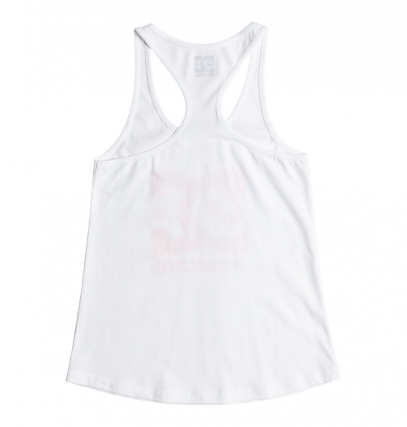 White DC Shoes x Monegros - Vest Top | 256DTZNSM