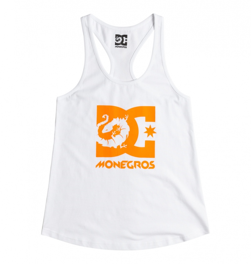 White DC Shoes x Monegros - Vest Top | 256DTZNSM