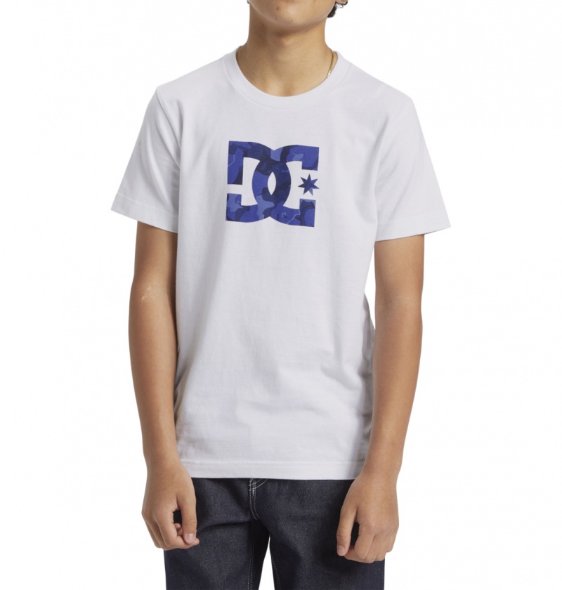 White / Abstract Camo DC Shoes DC Star - T-Shirt 8-16 | 401NGEDOQ