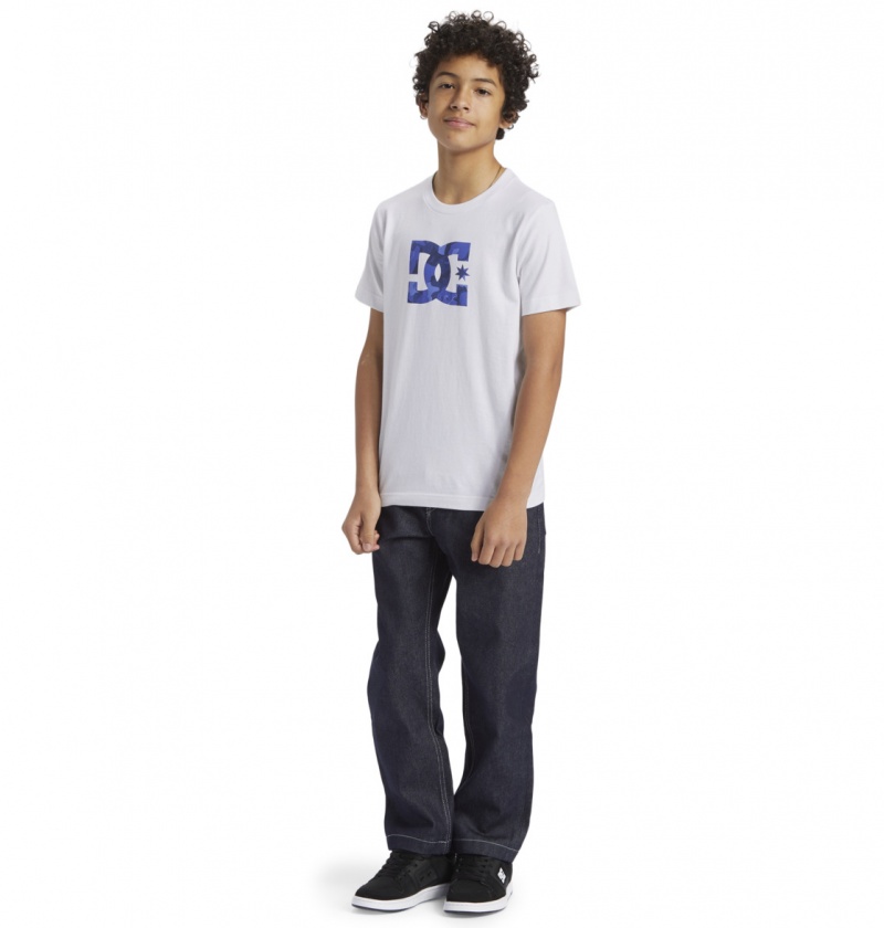 White / Abstract Camo DC Shoes DC Star - T-Shirt 8-16 | 401NGEDOQ