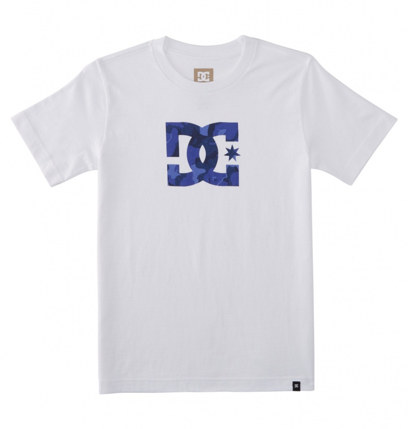 White / Abstract Camo DC Shoes DC Star - T-Shirt 8-16 | 401NGEDOQ