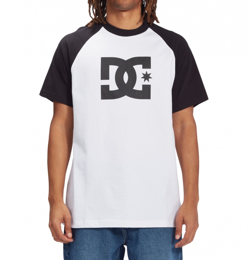 White / Black DC Shoes DC Star - T-Shirt | 873FBARZO