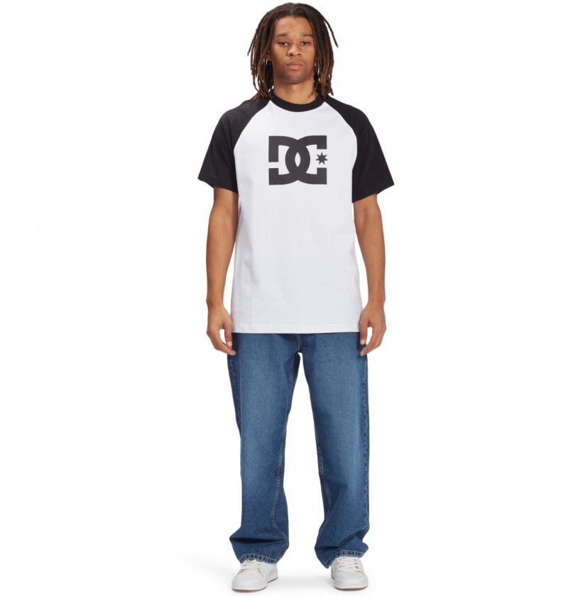 White / Black DC Shoes DC Star - T-Shirt | 873FBARZO