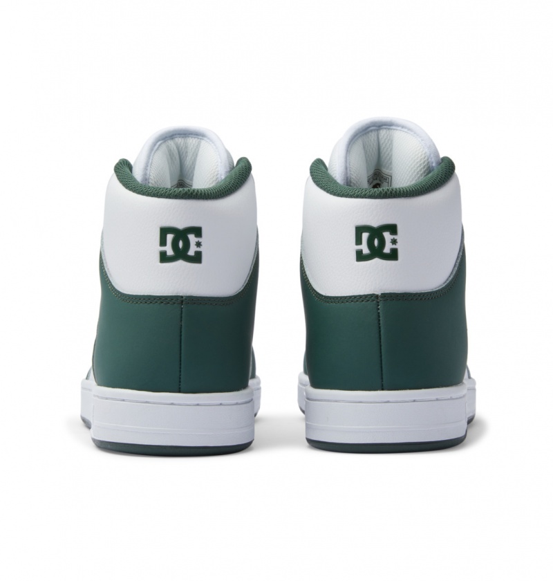 White / Dark Olive DC Shoes Manteca 4 Hi - High-Top Shoes | 290VYNLCW