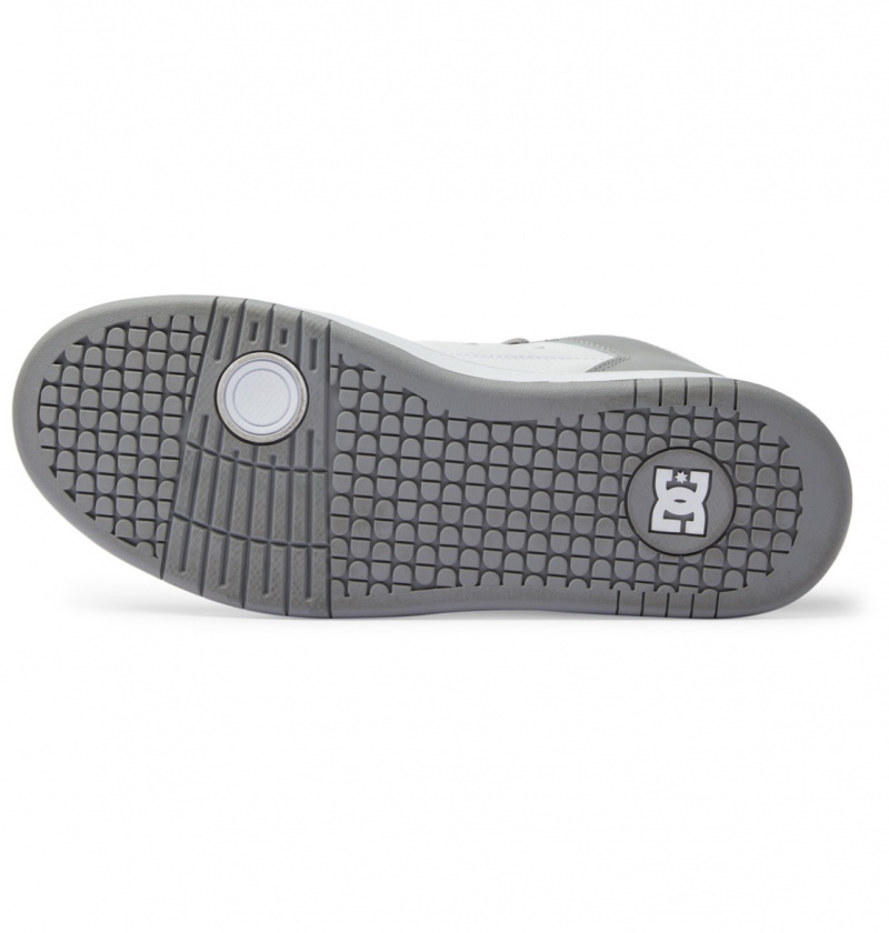 White / Grey DC Shoes Manteca 4 Hi - High-Top Shoes | 963GQVRFY