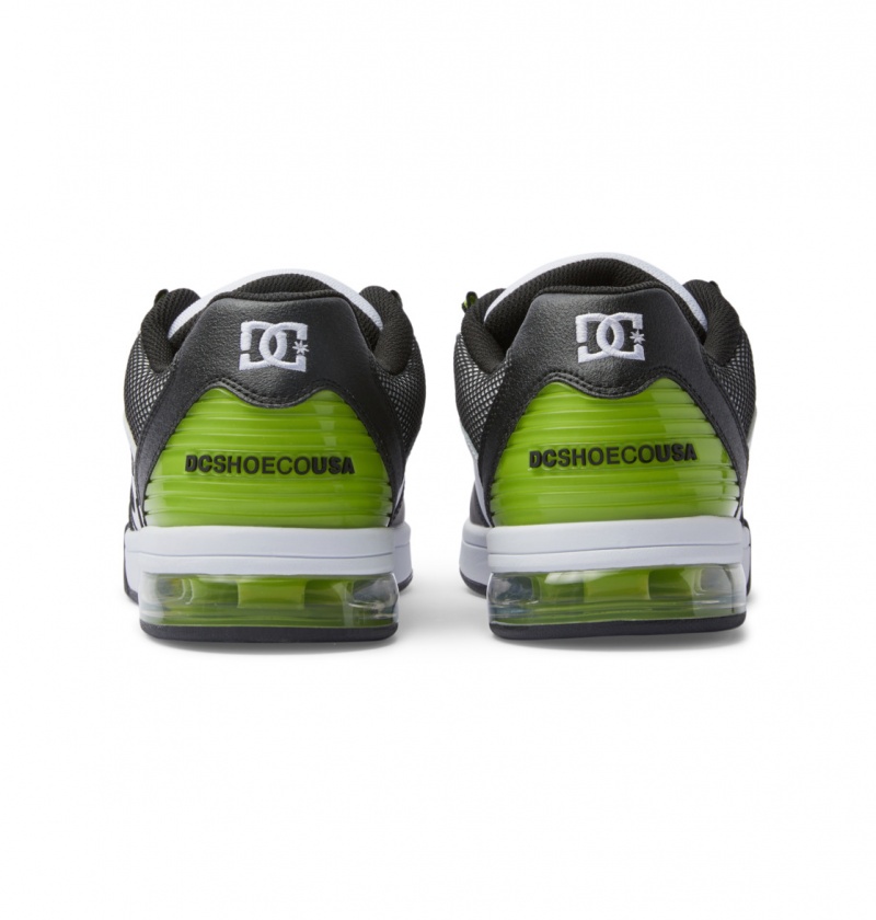 White / Lime DC Shoes Versatile - Skate Shoes | 493KPHYLB