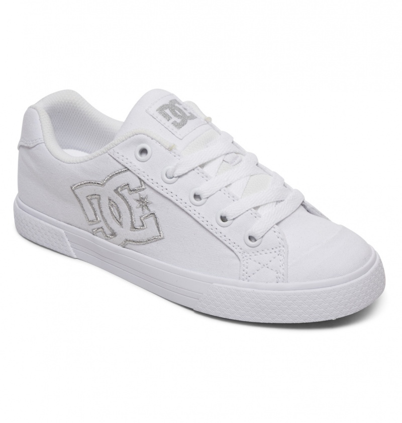 White / Silver DC Shoes Chelsea Tx - Shoes | 382SJYCHU