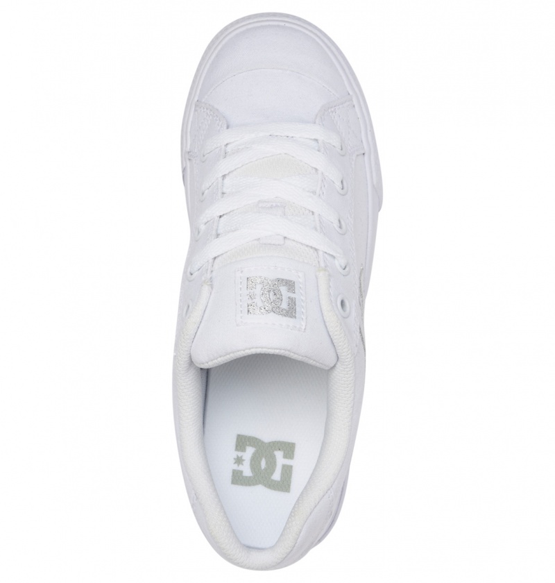 White / Silver DC Shoes Chelsea Tx - Shoes | 382SJYCHU