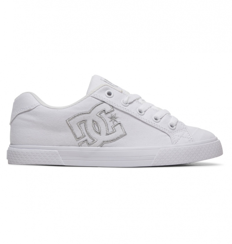 White / Silver DC Shoes Chelsea Tx - Shoes | 382SJYCHU