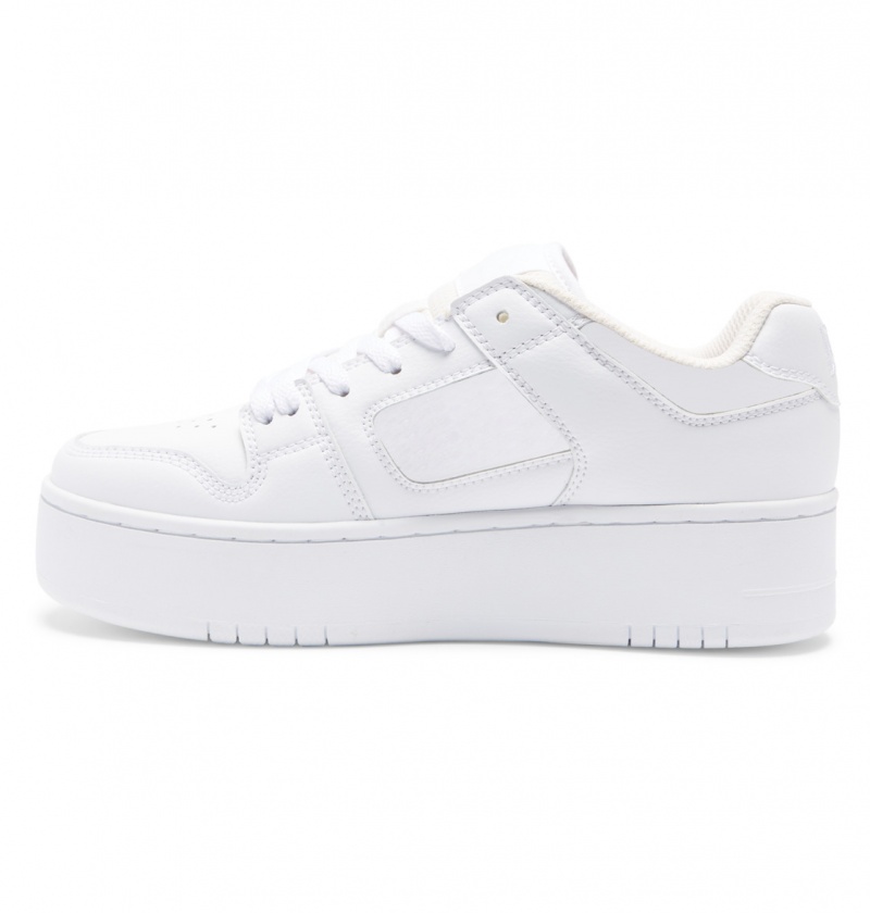 White / White DC Shoes Manteca 4 Platform - Flatform Shoes | 158TCFOGX