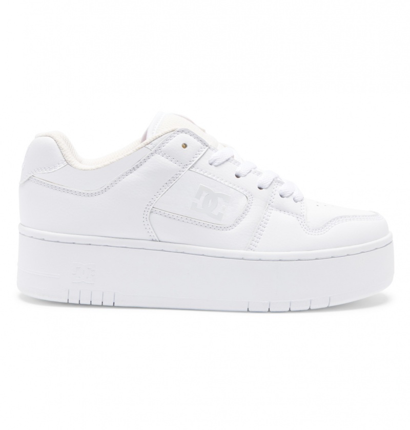 White / White DC Shoes Manteca 4 Platform - Flatform Shoes | 158TCFOGX