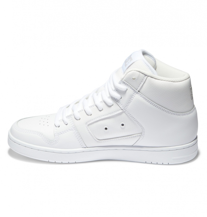 White / White / Battleship DC Shoes Manteca 4 Hi - High-Top Shoes | 012CVPZQL